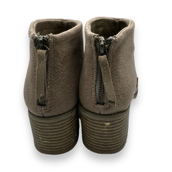 TOMS Lacey Suede Felt Ankle Booties, Desert Sand, Size 8.5 - Picture 9 of 11